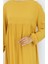 Belden Büzgülü Elbise 4102-04 Sarı 4