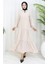 Inci Ayrobin Farbalı Kolları Lastikli Elbise 4909-13 Taş 1