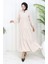 Inci Ayrobin Farbalı Kolları Lastikli Elbise 4909-13 Taş 2