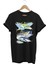 Balık Desenli Gümüş Balığı Baskılı %100 Pamuk Regular Fit Bisiklet Yaka T-Shirt 1