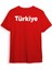 Türkiye Ön Arka Baskılı Türkiye Haritalı Noktasal Tasarım %100 Pamuk Tişört 2