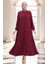 Fermuarlı Mevlana Ferace 4106-05 Bordo 1
