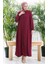 Fermuarlı Mevlana Ferace 4106-05 Bordo 2