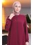 Fermuarlı Mevlana Ferace 4106-05 Bordo 4