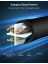 Cat6 Saf Bakır Metal Konnektör Ethernet Kablosu Siyah 5 Metre 3