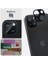 iPhone 15 / 15 Plus / 14 / 14 Plus Kamera Lens Camı Koruyucu Glas.tr Optik (2 Adet) Black - AGL06917 3