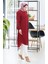 Çerçeve Detaylı Uzun Tunik 4105-03 Bordo 2