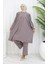 Büzgülü Tunik Pantolon Ikili Takım 2089-03 Vizon 1