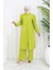 Taşlı Tunik Pantolon Ikili Takım 2090-04 Yağ Yeşili 1