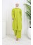 Taşlı Tunik Pantolon Ikili Takım 2090-04 Yağ Yeşili 2