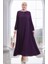 Fermuarlı Mevlana Ferace 4106-06 Mürdüm 1