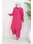 Taşlı Tunik Pantolon Ikili Takım 2090-01 Fuşya 2