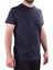 2300 Lacivert Günlük Pamuklu Basıc Bisiklet Yaka Erkek Tişört 1