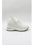 Taş Detaylı Sneaker Kadın Spor Ayakkabı KB008 Beyaz 1