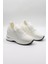 Taş Detaylı Sneaker Kadın Spor Ayakkabı KB008 Beyaz 2