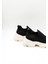 Ithal Dolgu Tabanlı Triko Sneakers Kadın Spor Ayakkabı GJ497 Siyah 4