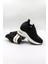 Taş Detaylı Sneaker Kadın Spor Ayakkabı KB008 Siyah 3