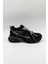 Parlak Desenli Sneaker Kadın Spor Ayakkabı KB0038 Siyah 1