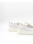 Yüksek Taban Taşlı Bağcıklı Sneaker Kadın Spor Ayakkabı KB6002 Beyaz 4