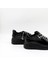 Yüksek Taban Taşlı Bağcıklı Sneaker Kadın Spor Ayakkabı KB6002 Siyah 4