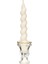 Yılbaşı 2li Twirl Glow Beyaz Şamdan Mum Seti (18 Cm) 1