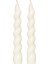 Yılbaşı 2li Twirl Glow Beyaz Şamdan Mum Seti (18 Cm) 2