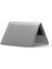 Macbook Air M1 Kılıf 13 Inç Kristalline Iz Yapmaz (Touchıd'li M1 Air) A2337 A2179 A1932 ile Uyumlu Gri 1