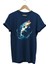 Balıkçılık Levrek Balığı Baskılı Renkli Tasarım %100 Pamuk Regular Fit Bisiklet Yaka T-Shirt 1