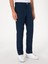 Erkek Lacivert Slim Fit %100 Keten Pantolon 50306223-VR033 2
