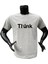 Satranç Think Yazı Baskılı At ve Kale Baskılı %100 Pamuk Regular Fit Bisiklet Yaka T-Shirt 1