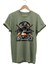 Motorsiklet Tişörtü Katana Motor Kurt ve Motorcu Baskılı Regular Fit %100 Pamuk T-Shirt 1