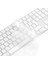 Klavye Kılıfı Apple Magic Keyboard-3 (Tr-Uk) A2520 Numeric ile Uyumlu Silikon Kılıf Şeffaf 3