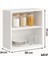 Duvara Monte Mutfak Dolabı – Kapaksız 2 Raflı Beyaz Mdf 60X70 cm 2