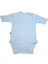 Asfstore Sema Baby Yarım Kol Kaşkorse Badi (Body) - Mavi 0-6 Ay 2