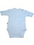 Asfstore Sema Baby Yarım Kol Kaşkorse Badi (Body) - Mavi 18-24 Ay 2
