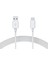 Omars USB Type-C 3A Hızlı Şarj ve Data Kablosu Beyaz 1 Metre 1
