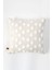 Dekoratif Kırlent Kılıfı 50x50 cm – Pamuk ve Mikro Polyester, Punch Desenli, Ekru, Çift Yönlü, Gizli Fermuarlı 5