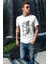 Türkiye Bozkurt Göktürkçe Türk Yazısı ve Kurt Baskılı Regular Fit %100 Pamuk T-Shirt 1