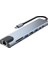 Plus PX-U520 4K@30Hz Gri Metal Type-C To 4K Hdmı+Usb 3.0+RJ45+SD Kart+Pd Şarj Çevirici Adaptör 1