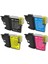 MFC-295CN/DCP-165C/DCP-145C/DCP-373CW Yazıcı Uyumlu LC38-LC980-LC1100 4 Renk Kartuş Seti 1