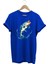 Balıkçılık Levrek Balığı Baskılı Renkli Tasarım %100 Pamuk Regular Fit Bisiklet Yaka T-Shirt 1