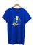 Yaz Baskılı Mavi Yengeç %100 Pamuk Regular Fit Bisiklet Yaka T-Shirt 1