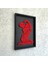 Kadın Silüetli Kırmızı Yosun Duvar Dekoru | 29X53 cm | El Yapımı Doğal Liken Yosunu ile Bakım Gerektirmeyen Modern Tablo 4