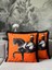 Çift Taraflı Atlı Dekoratif Saçaklı Kırlent Kılıfı 1ADET 43X43(SK-K04) 1