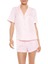 Kelebek Desenli Saten Gömlek ve Şort Pijama Takımı 4
