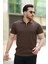 Erkek Fermuarlı Yakalı Kısa Kollu Tshirt 1