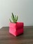 Kapitone Desenli Renkli Saksı - 6cm x 6cm -Modern Dekoratif Saksı (Bitkisiz Gönderilir) 2