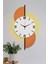Beyaz Ahşap Büyük Duvar Saati 30X65 cm Işıklı Şık Dekorasyon Aksesuarı 1