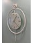 Orta Boy Metal Duvar Saati, LED Işıklı, Beyaz, 37X55CM 1