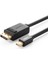 4K Mini Display Port To Display Port Dönüştürücü Kablo 1.5 Metre Siyah 1